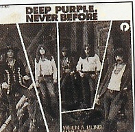 Singles covers for deep Purple's Never Before