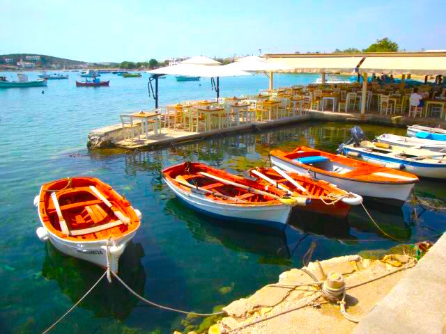 Boats in Paros