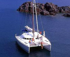 Santorini catamaran