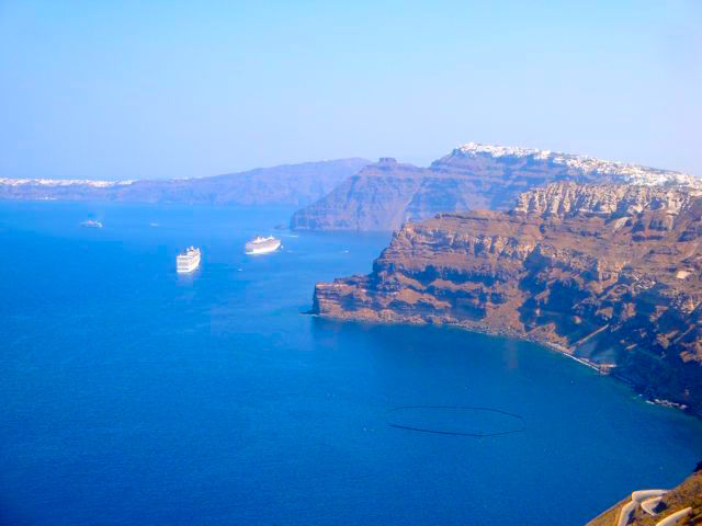 Santorini caldera