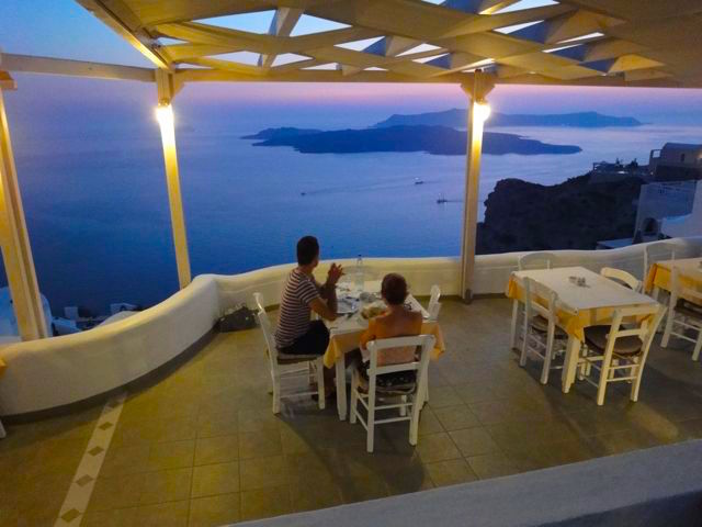 Volcano View Villas Restaurant, Santorini
