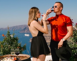 Santorini wine tasting