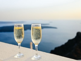 Santorini sunset wine tour