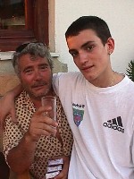Philipe and son of the Mama Mia's restaurant in Platialos, Sifnos