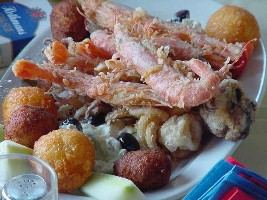 Seafood Mezedes from Ouzerie Kamares in Sifnos