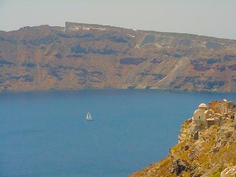 Santorini Volcano Caldera